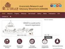 Tablet Screenshot of graam.org.in